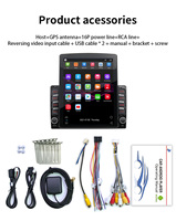 Autoradio GPS multimédia universel BQCC pour voiture, écran tactile 9,7 pouces, Android 13, WiFi, caméra de recul