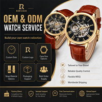 Montre automatique pour homme de luxe de haute qualité, étanche et lumineuse, avec bracelet personnalisable en plusieurs matériaux