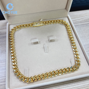 Cadena cubana de eslabones Miami de 14 mm de plata de ley 925 con diamantes de moissanita VVS, estilo hip hop, joyería lisa - Product Image 4