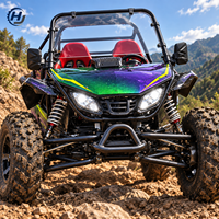 Kart tout-terrain personnalisé 2 places avec cage de sécurité et pneus à crampons profonds pour les dunes de sable et les pistes de loisirs