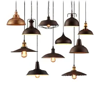 Lampe Led suspendue industrielle au style rétro Vintage, design moderne, disponible en noir et en métal, luminaire décoratif d'intérieur, idéal pour un salon, une salle à manger ou un Bar