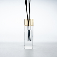 Haute qualité 100ml verre clair aromathérapie roseau diffuseur bouteille luxe maison désodorisant et emballage d'arôme