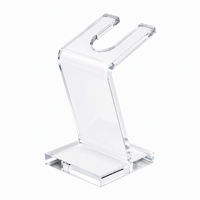 Présentoir personnalisé en acrylique pour flacons de sel de bain, organisateur transparent à niveaux pour pots de spa, avec compartiments ronds, support d'étagère, présentoir de vente au détail avec logo OEM