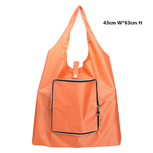 Vietnam Factory Heavy Duty <b>Nylon</b> Folding Shopping <b>Tote</b> <b>Bag</b> with Custom Logo and Animal Print Pattern <b>Zipper</b> Closure - Product Image 2