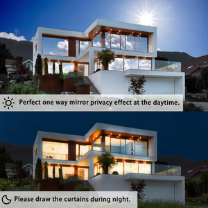 Film d'isolation PET de protection solaire auto-adhésif autocollant de fenêtre en verre occultant complet pare-soleil de confidentialité <span class=keywords><strong>perspective</strong></span> unidirectionnelle opaque - Product Image 3