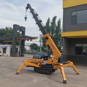 Grua Cingolata Micro Spider Semovente da 3 Tonnellate con Pompa Idraulica e Motore, Braccio a 5 Sezioni, Rotazione a 360 Gradi - Product Image 5