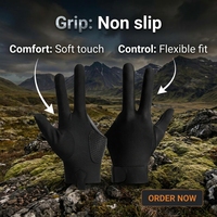 Gants de snooker professionnels personnalisés à 3 doigts, durables, antidérapants, respirants, en polyester extensible, avec fermeture auto-agrippante, ambidextres
