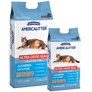 Premium lettiera bentonite odore blocco bentonite arena commercio all'ingrosso di para gatos Americalitter