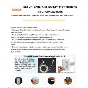 Terapi terhubung bumi 25*65CM tikar pembumian dengan kabel 4.5M 30.4M kuningan batang pembumian untuk menghilangkan rasa sakit peradangan Kesehatan - Product Image 6