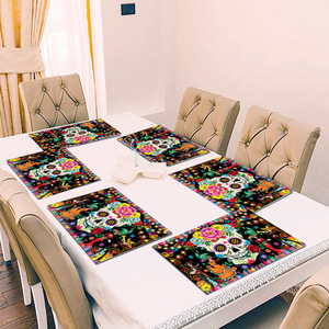 Offre Spéciale : Décorations de Table pour le Festival du Jour des Morts au Mexique – Nappe, Chemin de Table et Sets de Table pour Fêtes - Product Image 2