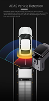 Kamera Mobil waktu nyata, kartu Sim 4G LTE, kamera mobil Waktu Nyata, ADAS DMS Live Streaming 4 saluran, GPS Wifi, kamera dasbor 4G Ai, Alarm, kendaraan, kotak hitam DVR
