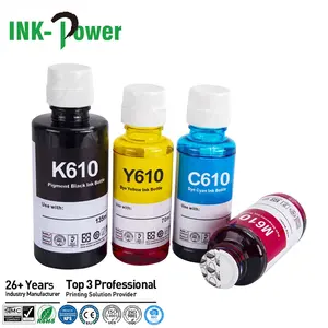 INK-POWER INK-610 INK-K610 K610 C610 M610 Y610 Premium Color Compatible Bottle Refill Ink for Samsung SL-J1560 Printer