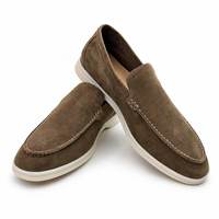 Mocassins Homme RADOLFA en Cuir Véritable et Daim de Luxe, à Bout Fermé, Style Slip-on, Chaussures Plates Décontractées, Légères et Respirantes, OEM