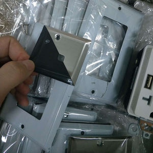 Hooanke-Placa de pared de acero inoxidable, 1 <span class=keywords><strong>Decra</strong></span> de 2 entradas, listada en EE. UU. Para salidas - Product Image 6