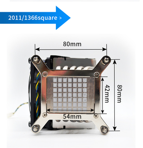 ชุดระบายความร้อนซีพียู 4U แบบห้าฮีทไปป์ รองรับ LGA2011 1200 1700 รองรับเมนบอร์ด X79 X99 สำหรับซีพียูรุ่นที่ 12 - Product Image 5