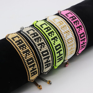 Vente en gros de bijoux boho mexicains tissés à la main bracelet pulsera miyuki perlé pour femmes - Product Image 2