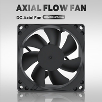 8025 80x80x25mm DC eksenel soğutma fanı 80mm 12V 24V PC şasi durumda sunucu güç kaynağı için fırçasız Fan