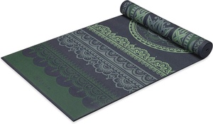 Tappetino Yoga Gaiam Premium 6mm con Stampa Geometrica Reversibile Extra Spesso Antiscivolo per Esercizi e Fitness con <span class=keywords><strong>Borsa</strong></span> (68" X 24" X 6mm di Spessore) - Product Image 6