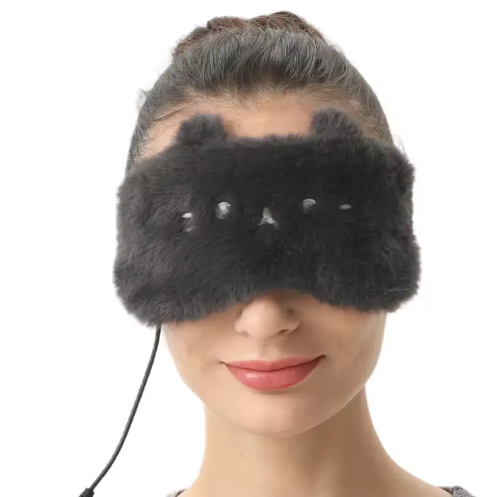 Aanpassen Amazon Hot Herbruikbare Usb Verwarmde Oogmasker Voor Slapen En Reizen