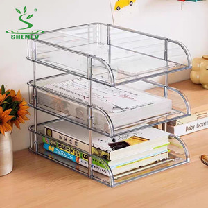 Greenside ที่จัดเก็บเอกสารแบบ<span class=keywords><strong>2</strong></span>ชั้นทำจากพลาสติกใสตั้งโต๊ะ - Product Image 5