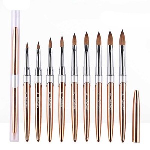 แปรงอะคริลิคสำหรับต่อเล็บ Kolinsky Hair Crystal Armor Extension Pen แปรงทำเล็บมืออาชีพสำหรับร้านทำเล็บ แปรงสำหรับตกแต่งเล็บด้วยผงอะคริลิค - Product Image 1