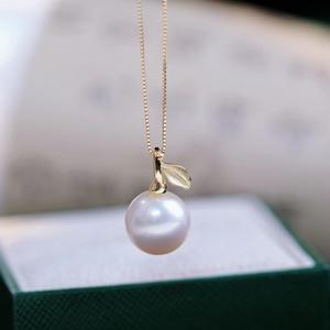 Pendentif en argent S925 avec perles rondes de 9 à 12 mm, support de pendentif pour collier en jade DIY, accessoire de mode 31162 - Product Image 1