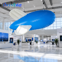 Zeppelin gonflable géant avec logo personnalisé, dirigeable gonflable en PVC pour exposition, salon professionnel, publicité suspendue, décoration