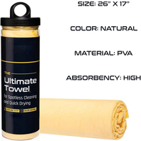 Serviette de séchage en microfibre Abiram de haute qualité, super absorbante, sans traces d'eau