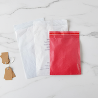 Sac en plastique d'emballage d'expédition de courrier polyvalent auto-adhésif compostable givré personnalisé avec adhésif