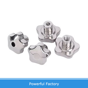 Pegangan tombol bintang benang wanita dalam baja tahan karat berbentuk bintang lubang buta penjepit kacang prem roda tangan M6-M20 untuk mur - Product Image 5
