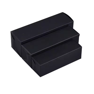 Tùy chỉnh thực hiện màu đen nhỏ hộp giấy biểu tượng tùy chỉnh có thể gập lại hộp - Product Image 1