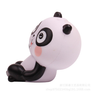Jouet anti-stress en forme de panda, en plastique, dessin animé, rond, mignon, accessoire de décoration de table - Product Image 3