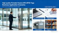 Tarjeta Inteligente NFC Mini Tag 1K M1 Personalizada, 13.56MHz, Chips 213/215/216, PVC RFID Impermeable, para Negocios/Pago/Hotel/Control de Acceso