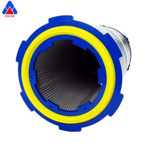 Filtre anti-poussière plié en tissu polyester antistatique à 6 attaches à dégagement rapide pour collecteur de poussière industriel - Product Image 5