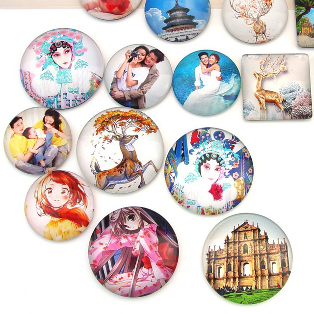 Customized 3d Promotional Gift Custom Refrigerator Magnet Acrylic Fridge Sticker Shaped Custom Fridge Magnet Kitchen Decorate