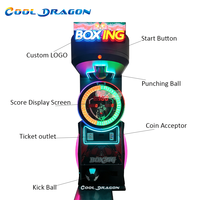 Cool Dragon Testeur de force de boxe à double mode, à monnayeur, Vente directe fabricant, Personnalisation disponible