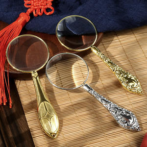 यूरोपीय शैली 5x ऑप्टिकल ग्लास चुंबक के साथ स्मार्ट रीडिंग 5x45 मिमी आवर्धक ग्लास ओम अनुकूलन योग्य" - Product Image 5