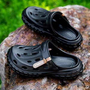 Deran OEM EVA suela gruesa hombres agujero zapatos desgaste antideslizante cómodo pisando suave suela aumento playa sandalias eco zuecos - Product Image 3