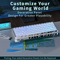 Teclado Mecánico de Aluminio ZORNHER ZH68HE 60% con Interruptores Intercambiables en Caliente, Teclado Mini de Respuesta Rápida para Juegos y Oficina