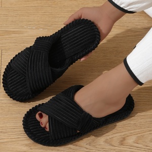 Women's High Quality Casual Slide Slipper Warm Indoor House Cloth Breathable Lightweight With Open Toe Summer Winter Slippers - Product Image 4
