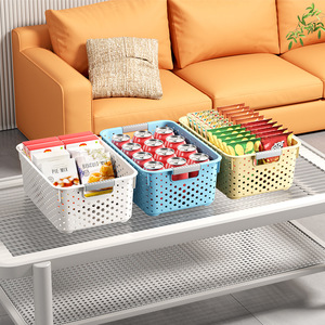 Plastic <b>Storage</b> <b>Basket</b> Rectangle Mini For Home Kitchen Desktop <b>Toy</b> Snack Organizing - Product Image 2