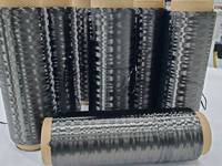 Fil de fibre de carbone haute performance 230GPa 294GPa T300 T700 3K 12K en bobine noire résistant à la chaleur pour le tissage de châssis de drones UAV
