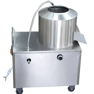 Hot sale potato cleaning peeler commercial stainless steel automatic potato peeling machine