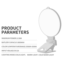 Lampu Video LED Selfie Ring Light Portabel Mini Tahan Lama Praktis untuk Fotografi dan Ponsel