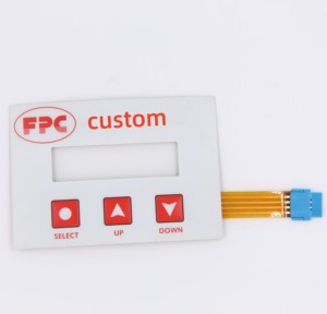 Thông minh thiết bị điện tử tùy chỉnh 3 phím màng chuyển đổi với kim loại Dome Pet màng bàn phím - Product Image 2