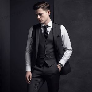 <span class=keywords><strong>Blazer</strong></span> à la mode pour hommes vestes de grande taille pour hommes costume formel pour hommes d'affaires à simple boutonnage costume en <span class=keywords><strong>tweed</strong></span> Slim Fit - Product Image 3