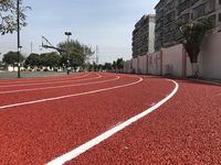 Piste athlétique synthétique professionnelles en caoutchouc, avec sandwich et tartan, épaisseur de 13mm, pour la course à pied, modèle de