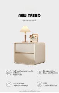 HANYEE-mesita de noche creativa y sencilla, instalación gratuita, lujosa y sencilla, moderna y pequeña - Product Image 6