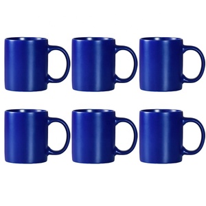 Vente en gros Cadeau promotionnel Tablewarwe Klein Tasse en céramique en porcelaine bleue Tasse à café avec support pour café ou cadeaux - Product Image 1