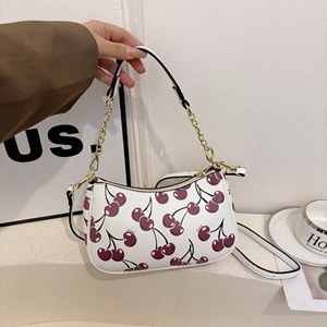 Sac Messager de Luxe Tendance en Cuir PU pour Femme, Sac à Bandoulière Designer Cherry, Sacs à Main pour Femmes avec Co-ch - Product Image 4